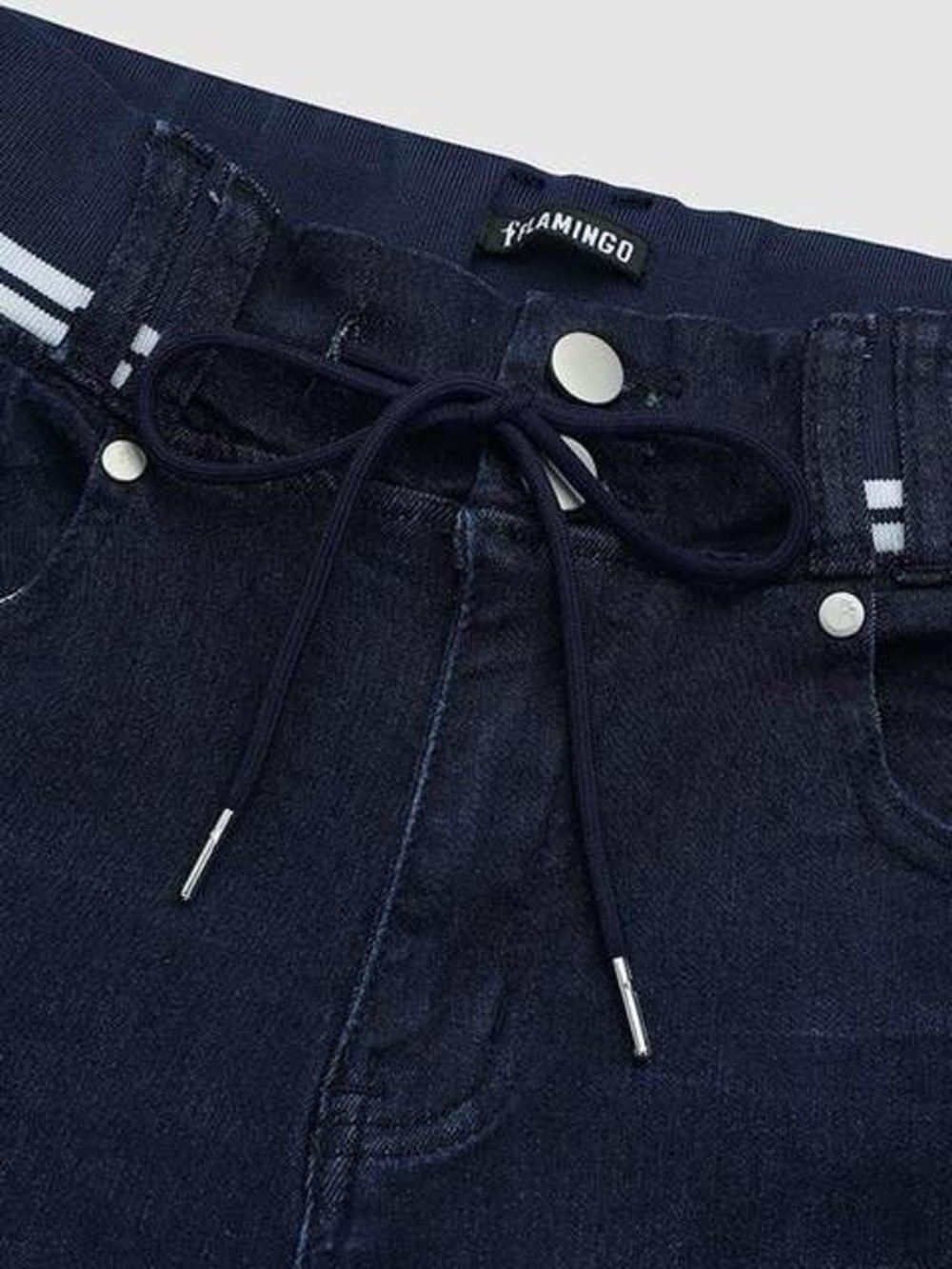 Flamingals Dark Wash Slim Fit Cropped Jeans | XL (12/14) - Picture 3 of 7